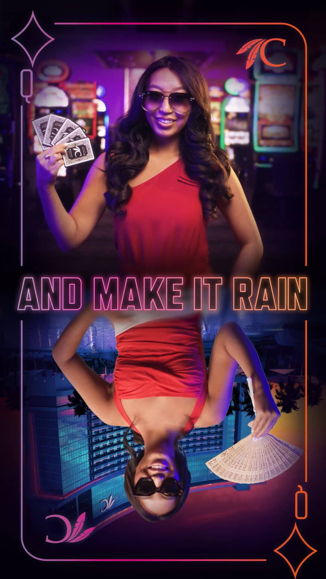 Social Video Playing Card Make It Rain keyframe