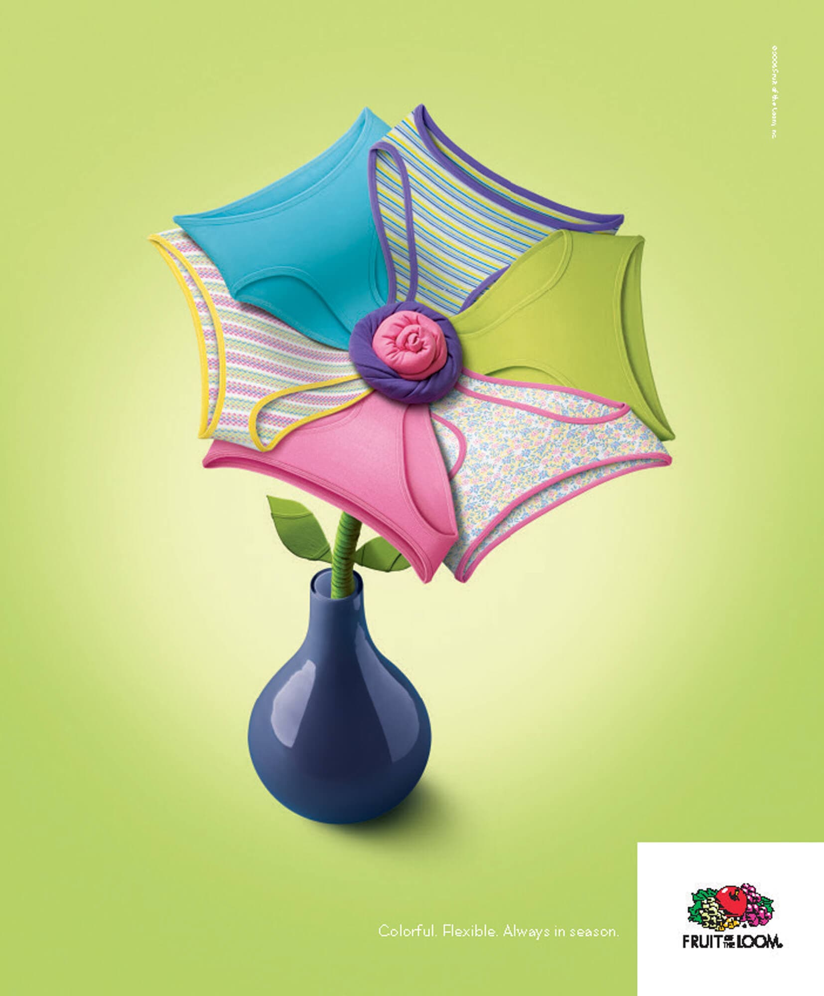 Fruit of the Loom Print Flower