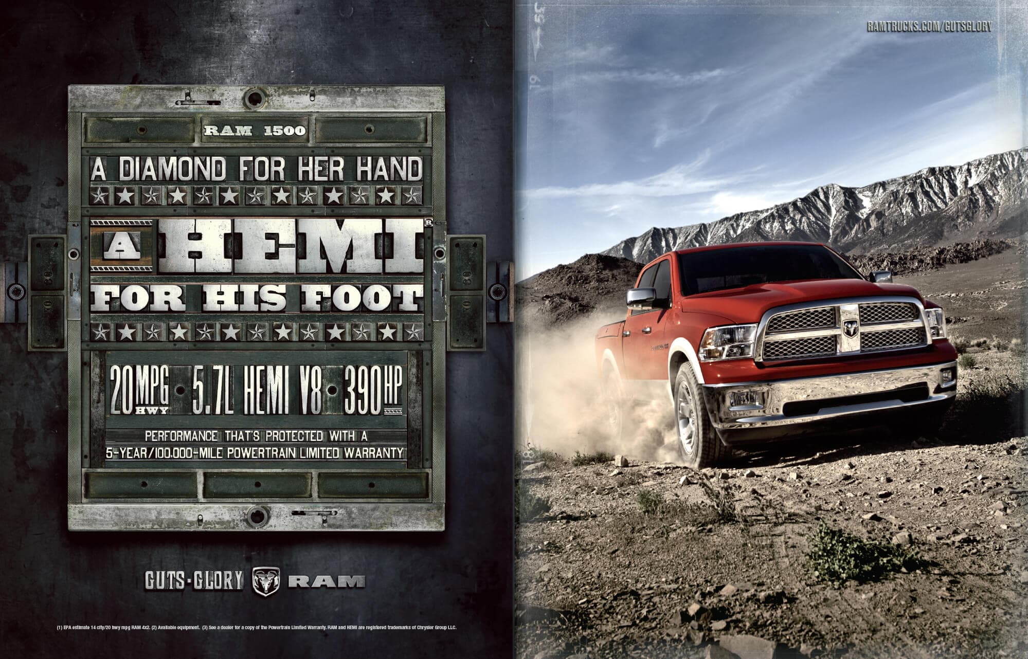 Print Diamond Hemi
