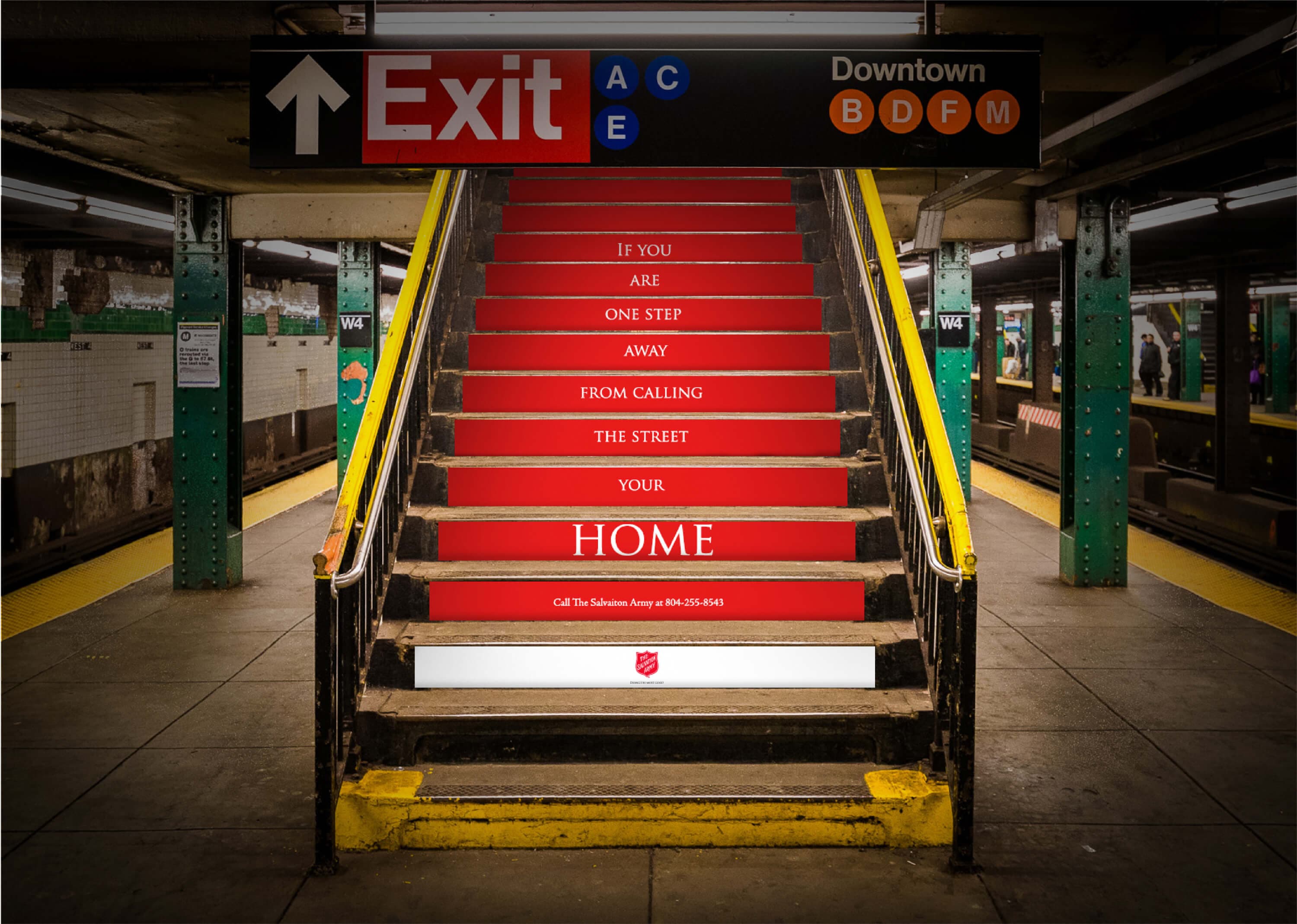 Salvation Army OOH Stairs